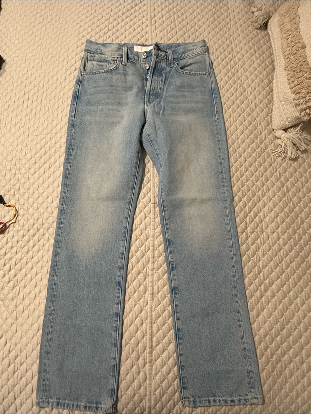 MOTHER High Waisted Hiker Hover Jeans Size 26 Didn’t I warn You Light wash